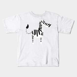 Cartoon Zebra Kids T-Shirt